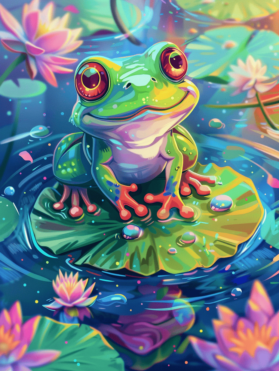 sharad6383 A cheerful kawaii frog with rosy cheeks and big sp 3b498eab 2ab6 4955 940b 4e3e51581a97 3