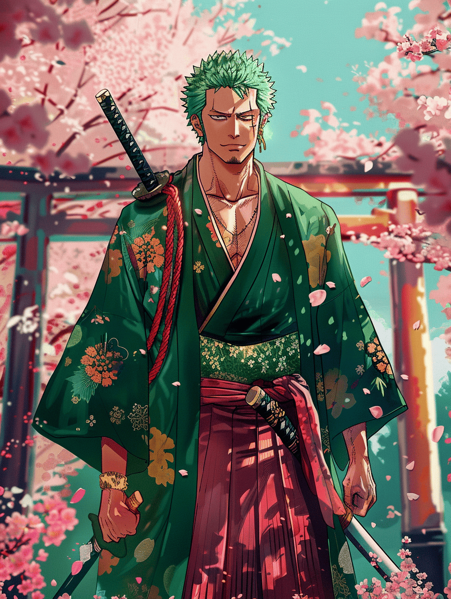 sharad6383 Illustrate Zoro from One Piece in a traditional vi 0262fbf9 c40c 43fb be33 0be9d46d299d 3