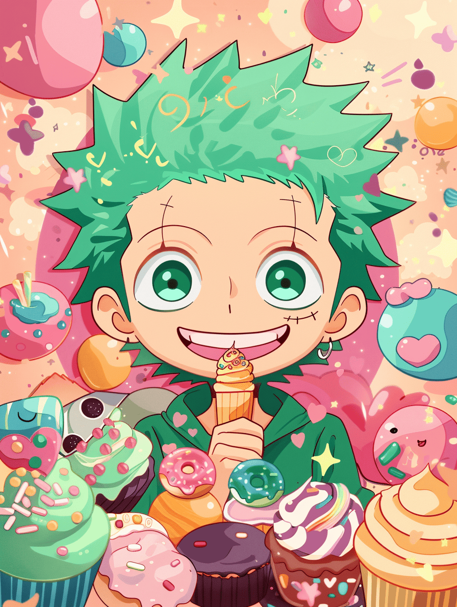 sharad6383 Illustrate Zoro in a kawaii style with big sparkli e6fcbde3 e1e4 4b31 bef9 fd40dee33348 3